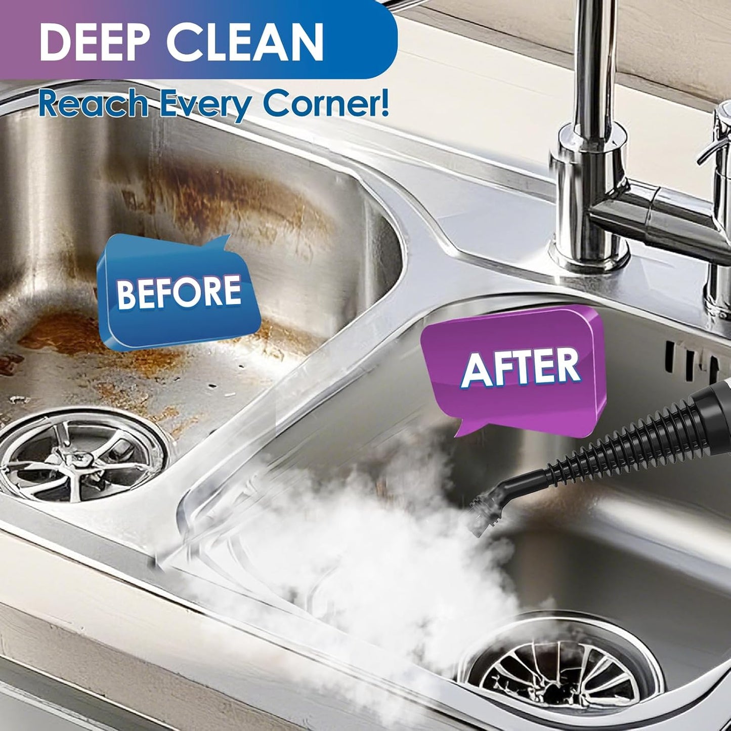 PureMist™ - The Ultimate Handheld Steam Cleaner